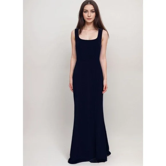 Anthropologie | Dresses | Anthropologie Bhldn Gown Long Dress Women Sz 8  Blue Wedding Guest Romantic | Poshmark